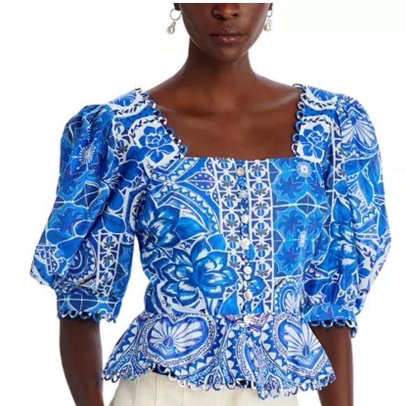FARM Rio Tile Dream Blouse - Picture 2 of 7